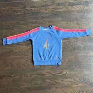 Aviator Nation Kids Bolt Fade Crewneck Sweatshirt